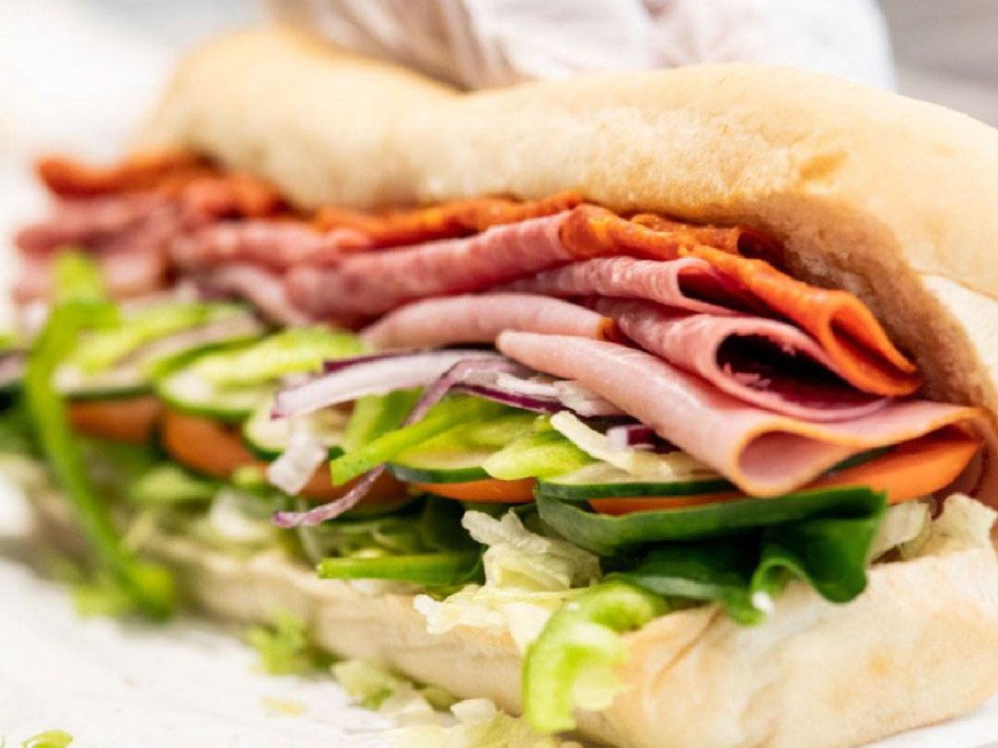 subway loaded sandwich