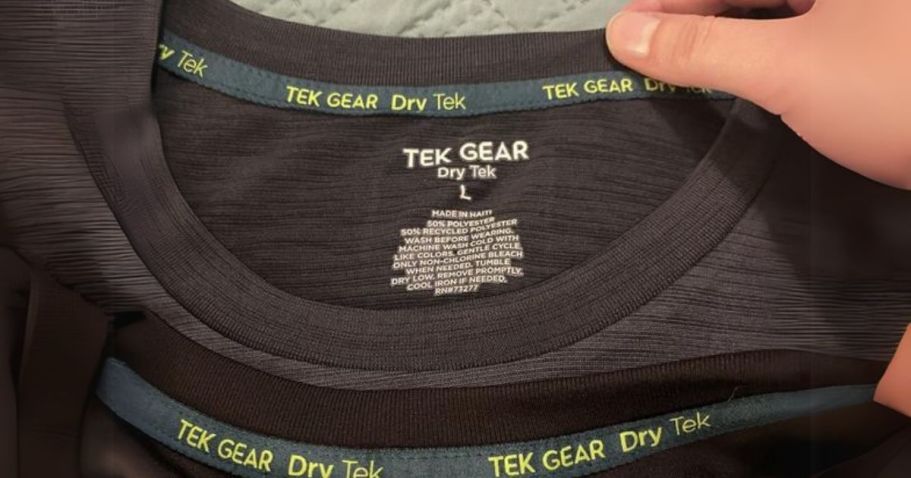 Up to 55% Off Men’s Tek Gear Clothing on Kohls.online – THREE T-Shirts Only $6 Each!