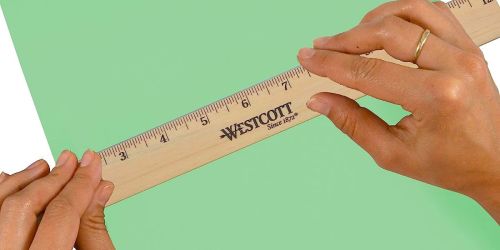 Westcott 12″ Wood Ruler w/ Beveled Edge ONLY 50¢ on Amazon (Reg. $4)