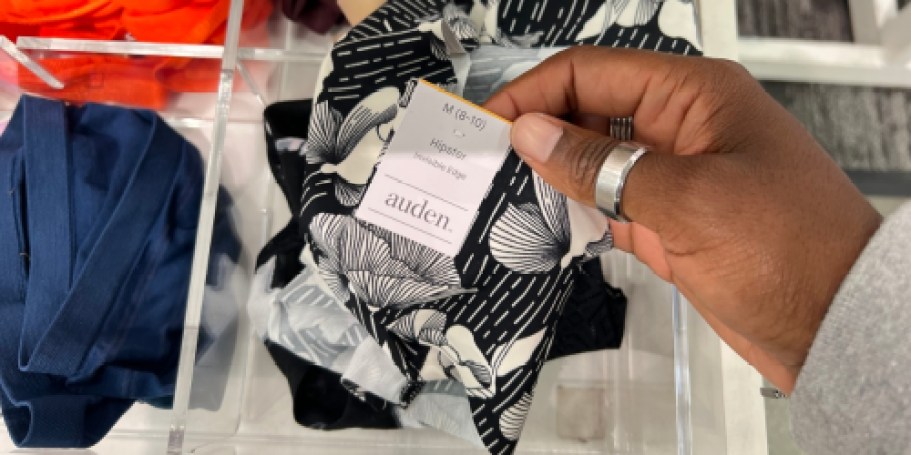 Score 5 Pairs of Auden Women’s Underwear for Only $15 at Target (Just $3 Each)