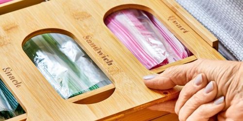 Better Homes & Gardens Bamboo Plastic Bag Organizer Only $19.98 on Walamart.online