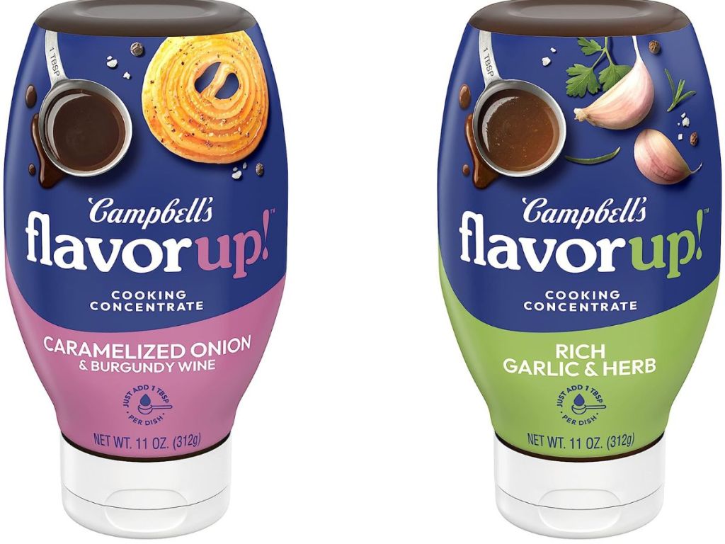 two bottles of Campbell's Flavorup!