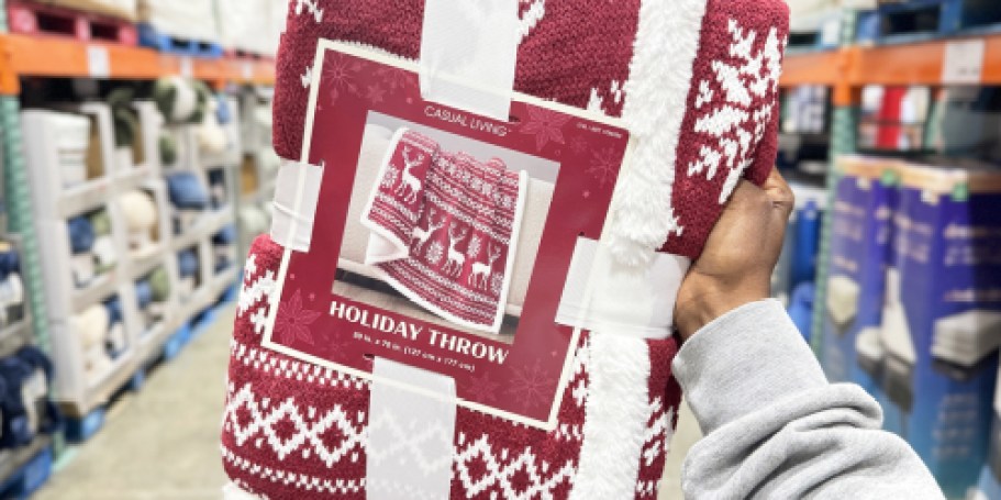 Holiday Throw Blankets Just $21.99 at Costco