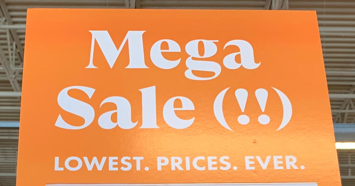 DSW megasale sign