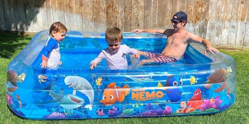 Disney 6 ft x 8 ft Inflatable Pool Just $34.99 Shipped on Amazon – Finding Nemo, Cars, & More