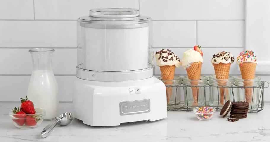 Cuisinart Ice Cream, Frozen Yogurt, & Sorbet Maker from $48.99 on Kohls.online (Reg. $80)