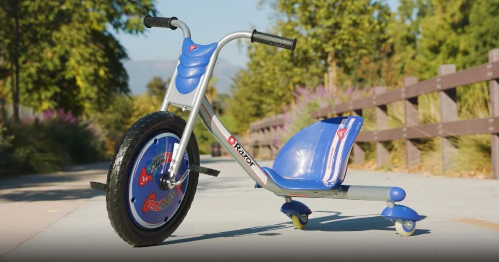 Razor RipRider 360 Caster Trike shown on a road