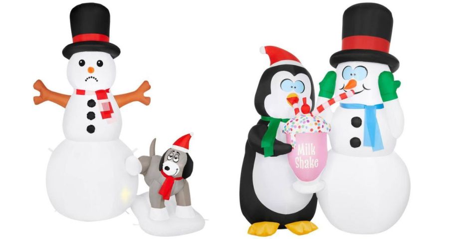 Home Accents Holiday Animated Snowman Inflatables