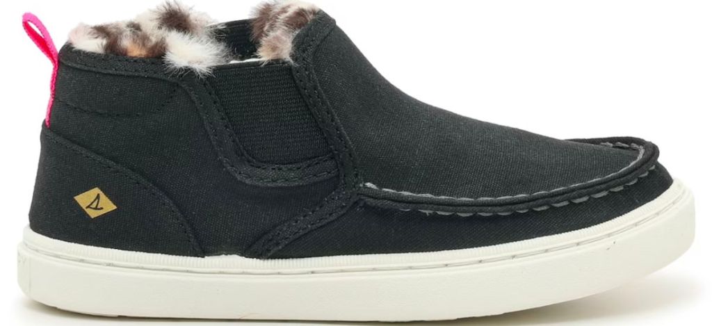 Kids’ Sperry Salty Cozy Sneaker in navy blue