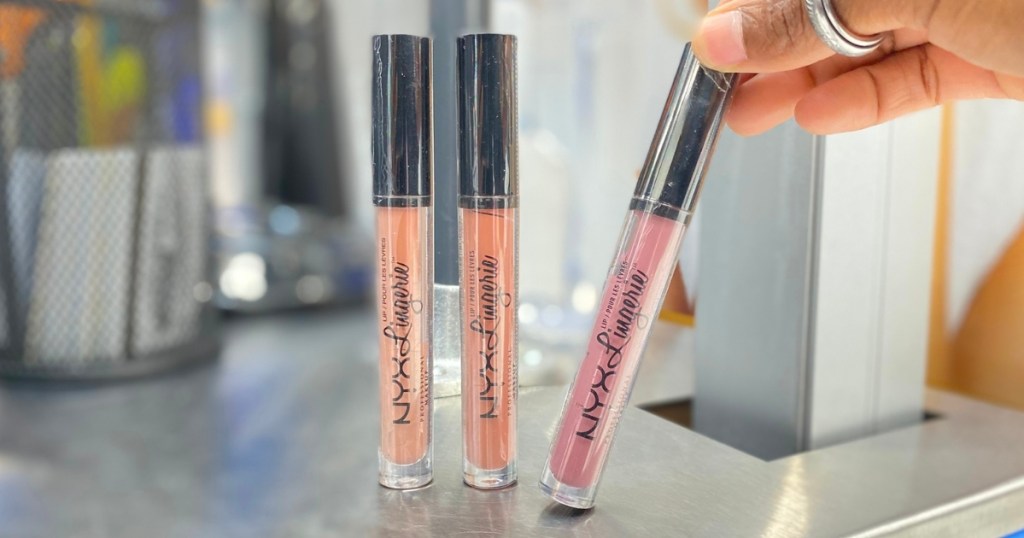 NYX lip lingerie lipstick tubes in store