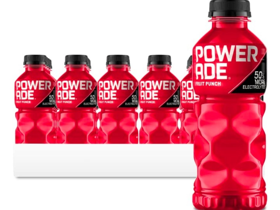 powerade bottles in fruit punch flavor