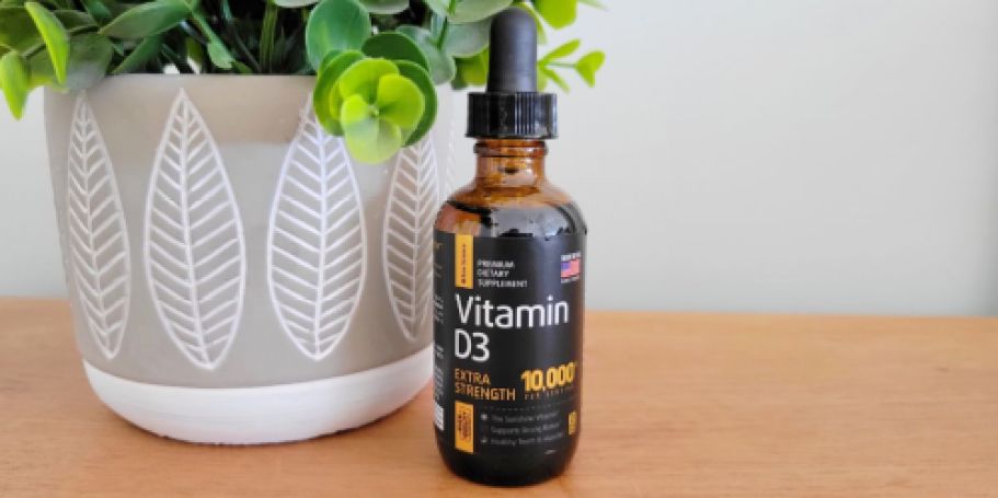 Vitamin D3 Drops Only $11.40 Shipped on Amazon | Supports Bone Health, Energy, & Mood