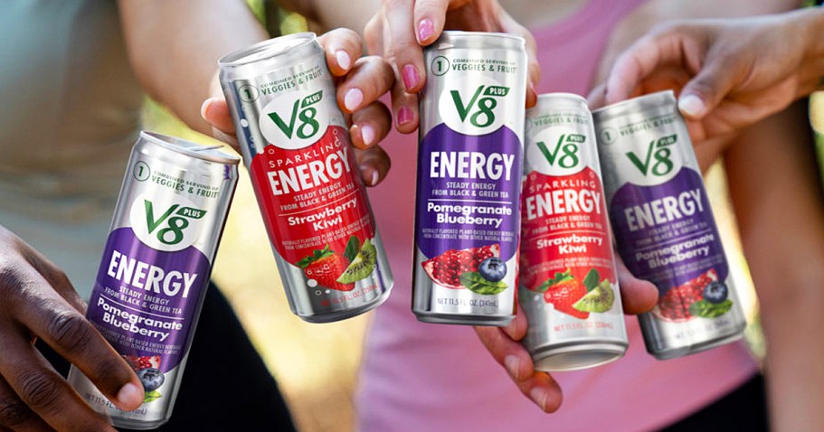 V8 +ENERGY Drinks 24-Pack Only $11.85 Shipped on Amazon (Just 42¢ Each!)