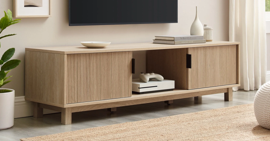 Mid-Century Modern TV Stand Just $141 Shipped on Walmart (Reg. $225)