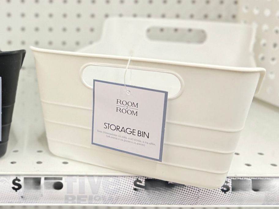 Medium Storage Bin on shelf in store