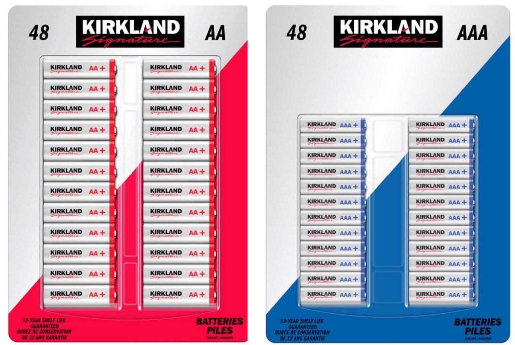 irkland Signature Alkaline Batteries 48 Count