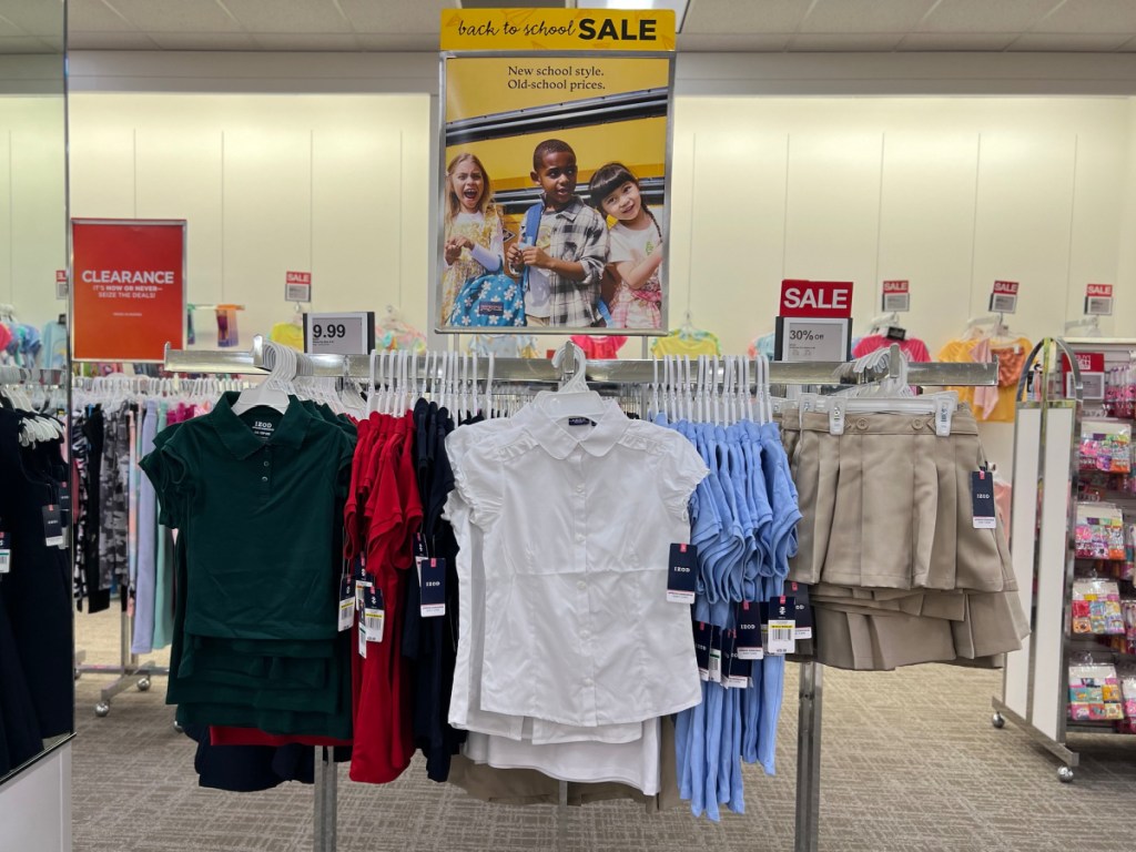 kohls school uniform sale