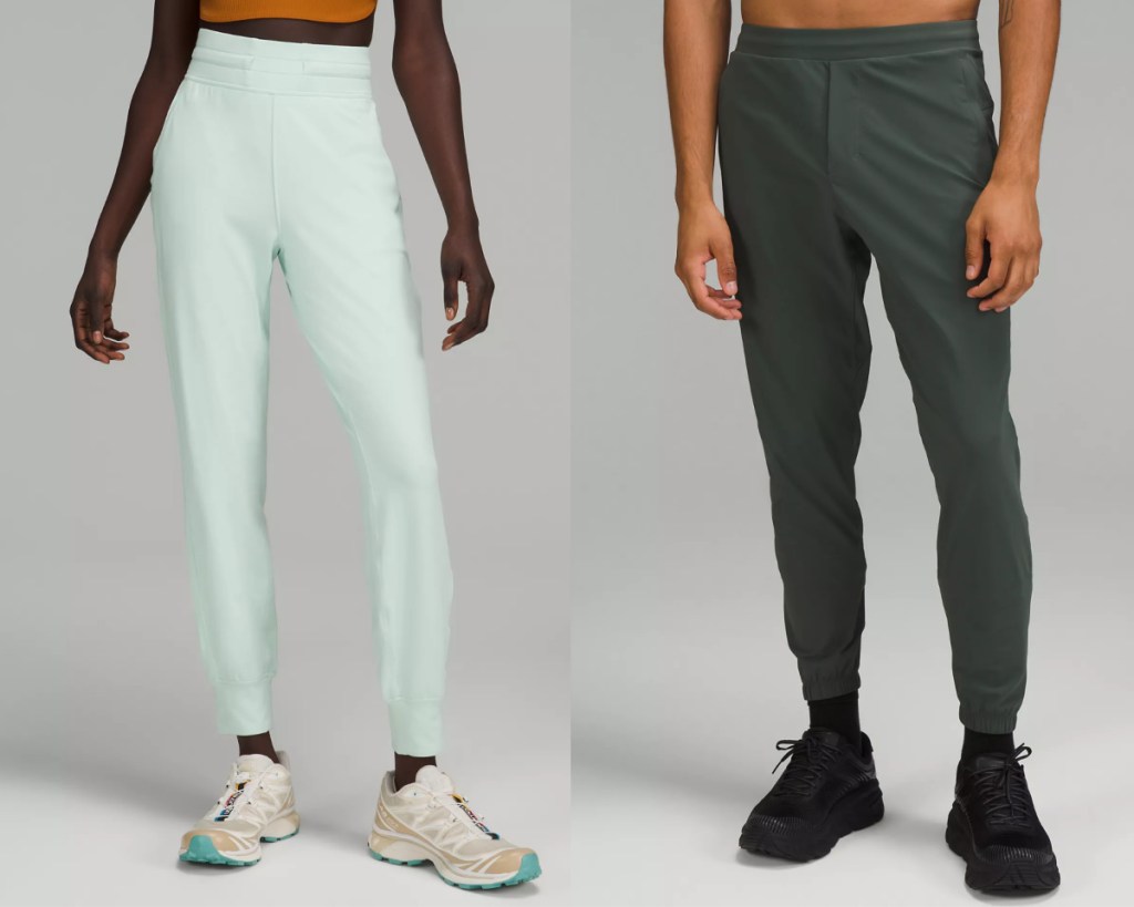 mint and grey joggers