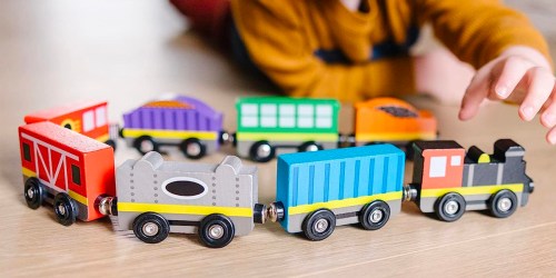 Melissa & Doug Wooden Train Cars 8-Count Only $12.99 on Amazon (Regularly $25)