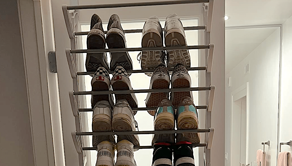 Over the door shoe rack 