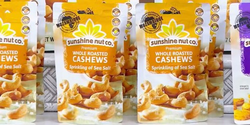 50% Off Sunshine Nut Co. Whole Roasted Cashews 2-Pack w/ Amazon Prime