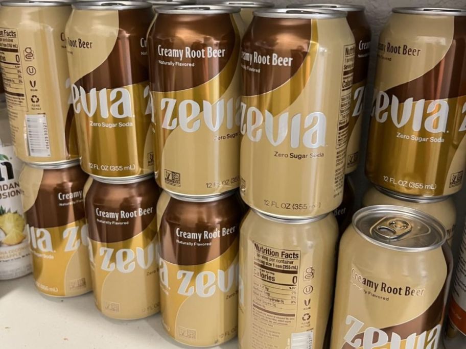 zevia creamy root beer cans