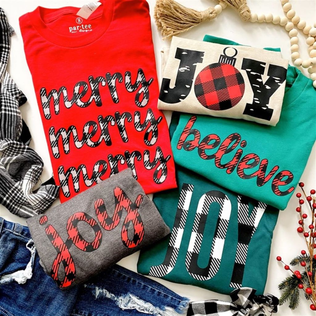 Joy + Merry Holiday Tees from Jane.online