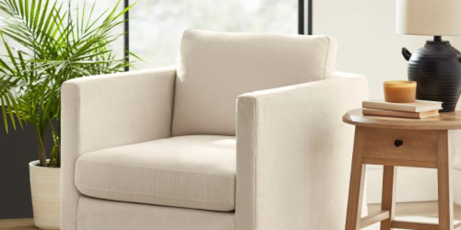 Slipcover Swivel Accent Chair Only $198 Shipped on Walmart.online (Reg. $248)