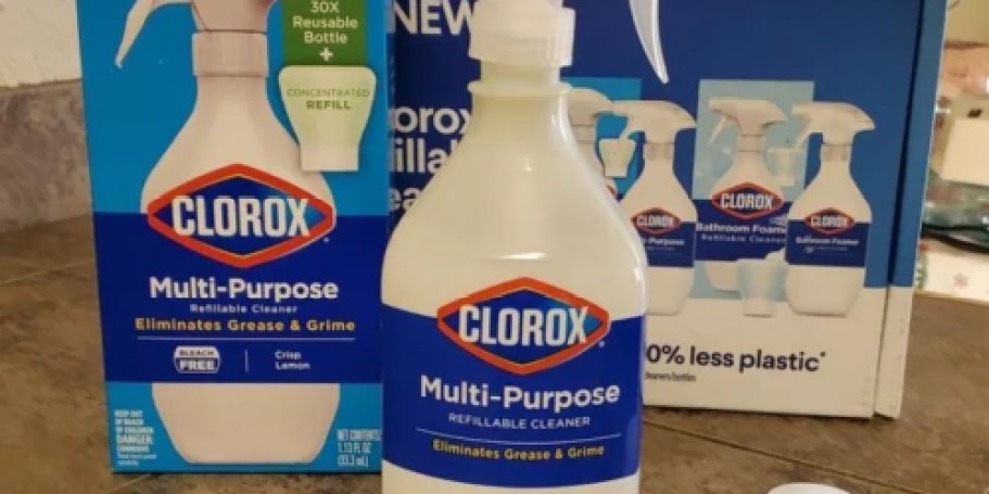 Clorox Multi-Purpose Spray Starter Kit Only $1.98 on Walmart.online – Uses Less Plastic!