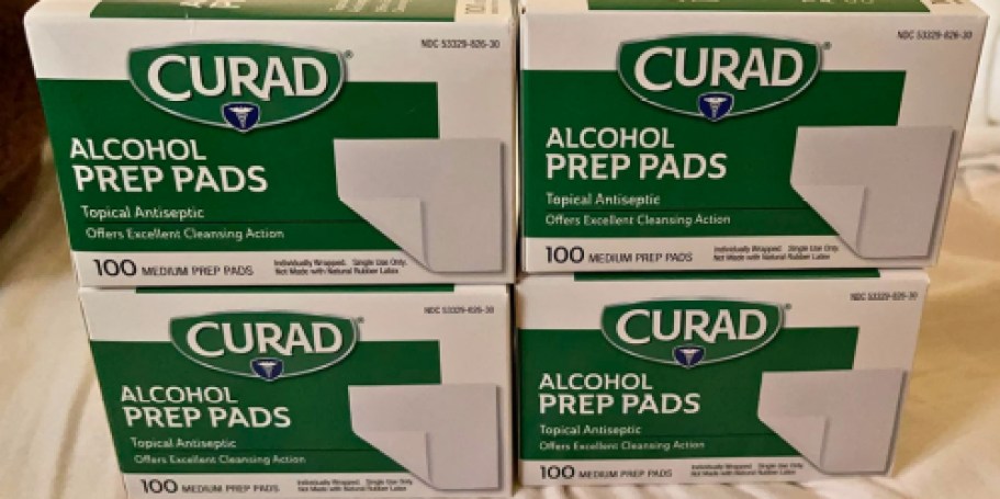 Curad Alcohol Prep Pads 400-Count Only $4.49 Shipped on Amazon (Reg. $10)