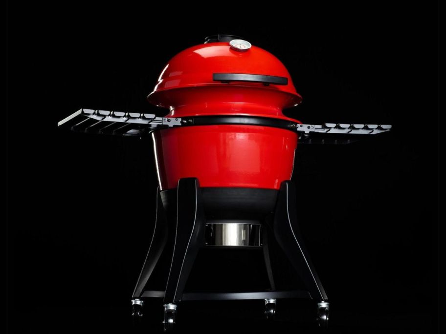 Kamado Joe Kettle 22-inch Charcoal Grill against black background