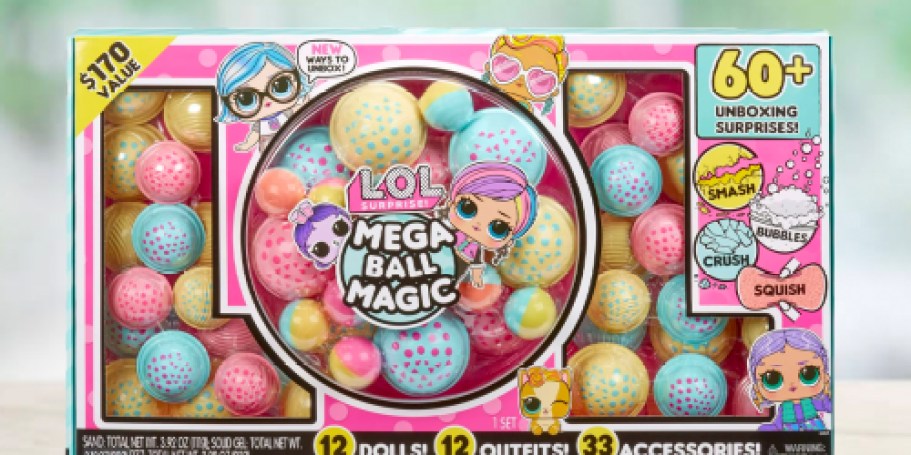 LOL Surprise Mega Ball Magic ONLY $32 on Walmart.online ($170 Value) | Unbox 60+ Surprises