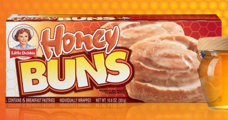 A box of Little Debbie Honey Buns