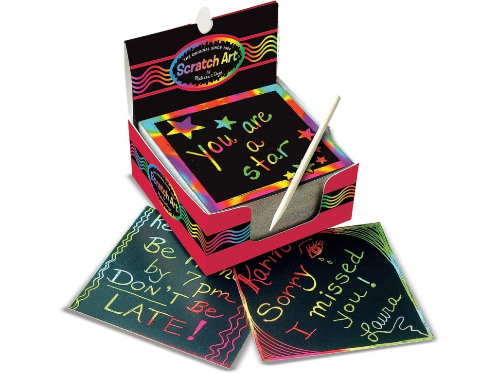 Melissa & Doug Scratch Art Rainbow Mini Notes