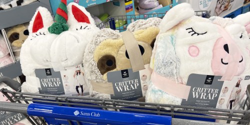 Member’s Mark Critter Wraps UNDER $20 at Sam’s Club | 6 Cute Choices & Fit Adults, Too!