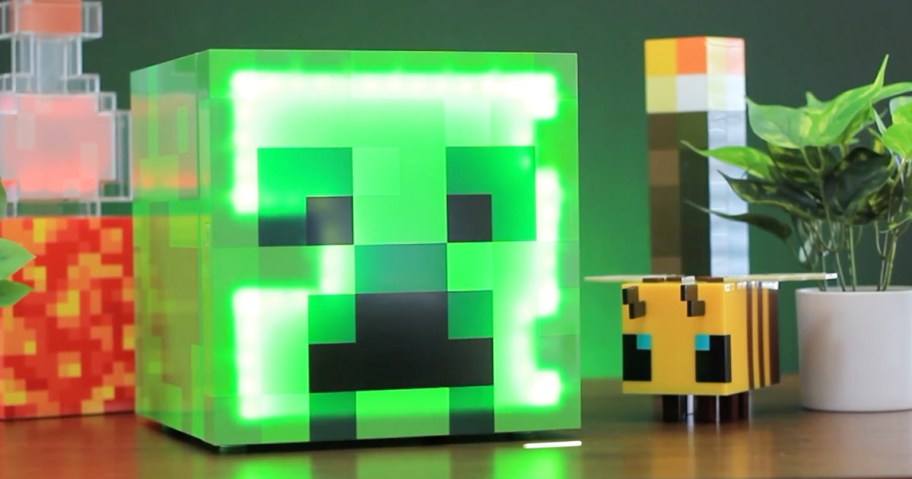 green minecraft creeper mini fridge