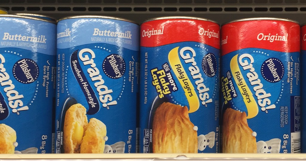 Pillsbury Grands on store shelf