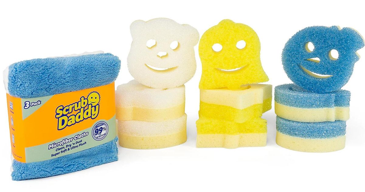 Scrub Mommy Sponge Set 9-Count w/ 3 Microfiber Towels ONLY $33 Shipped (Reg. $48)