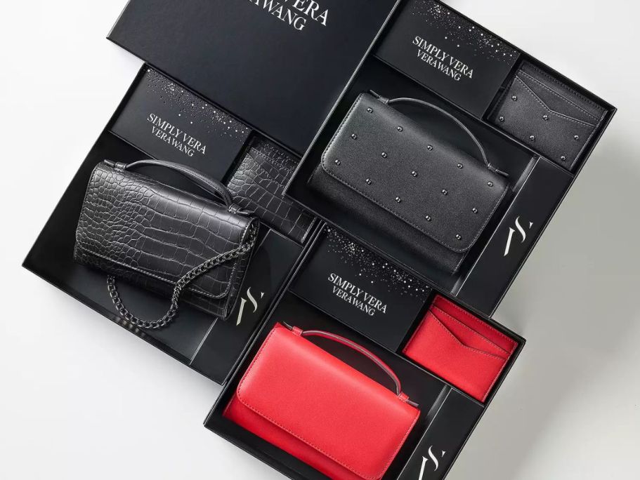 Vera Wang Crossbody & Card Case Gift Set Just $23.80 on Kohls.online (Regularly $40)