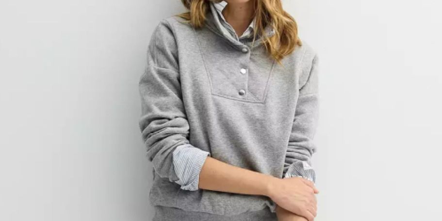 Up to 80% Off Kohl’s Sonoma Women’s Sweatshirts | Styles from $5.94!