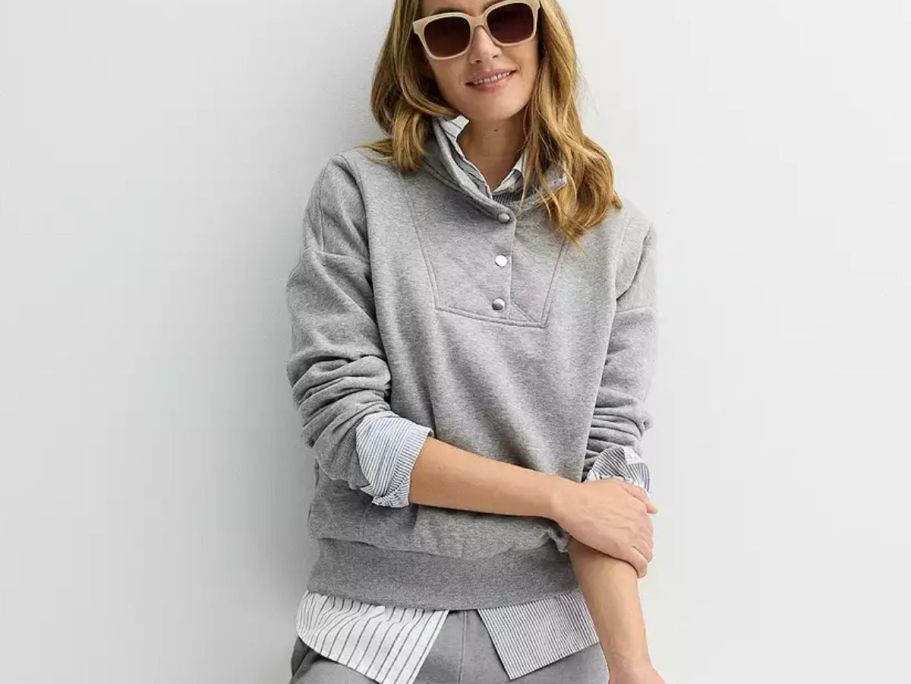 Up to 80% Off Kohl’s Sonoma Women’s Sweatshirts | Styles from $5.94!