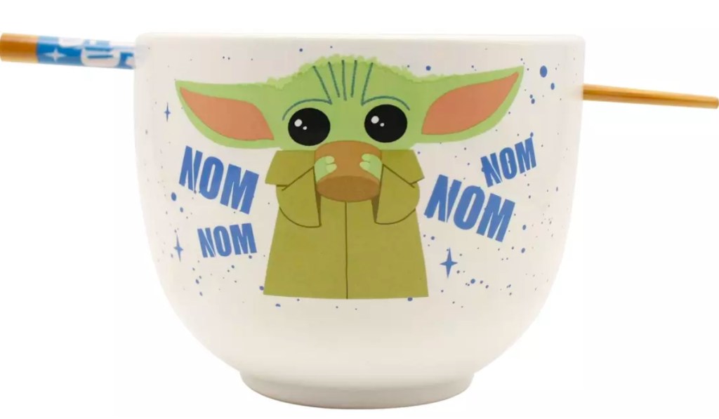 Star Wars The Mandalorian The Child Ramen Bowl with Chopsticks