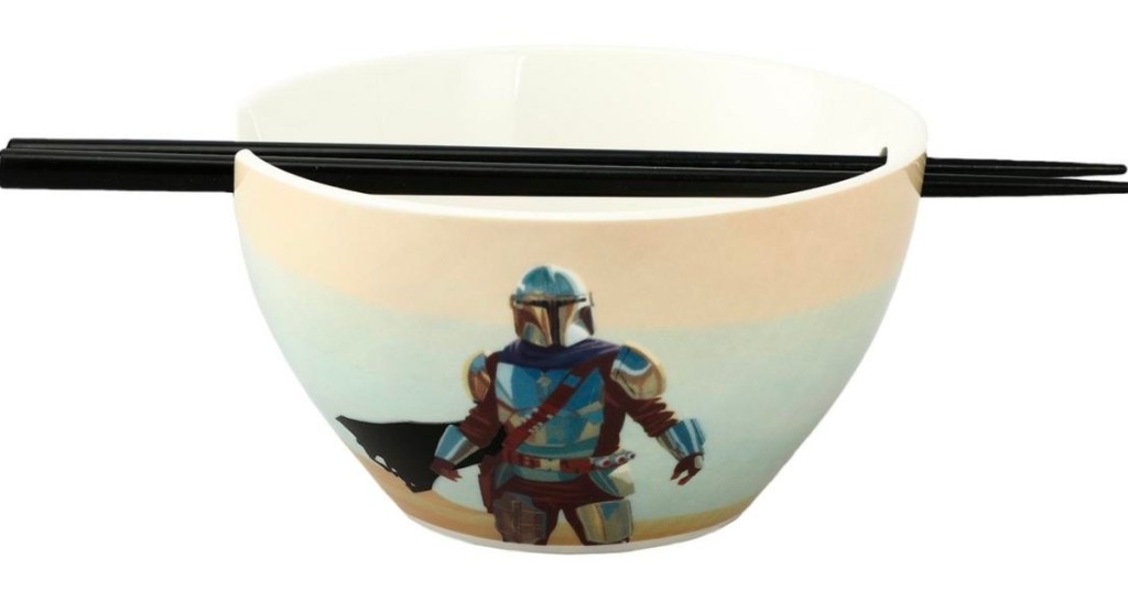 Star Wars The Mandalorian Ramen Bowl with Chopsticks