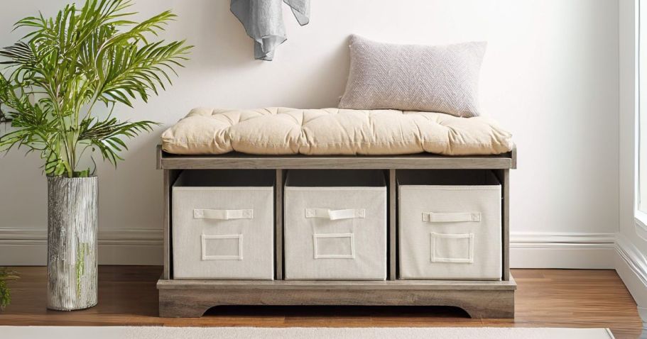 Up to 70% Off Walker Edison Furniture on Amazon | Entryway Storage Bench Only $65.99 Shipped!