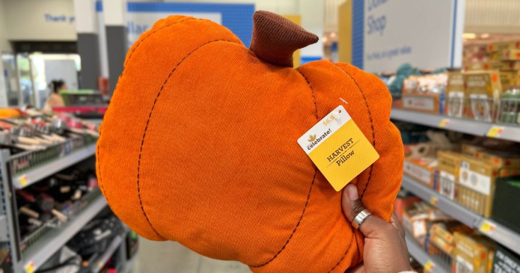 Way 2 celebrate harvest pumpkin shaped pillow