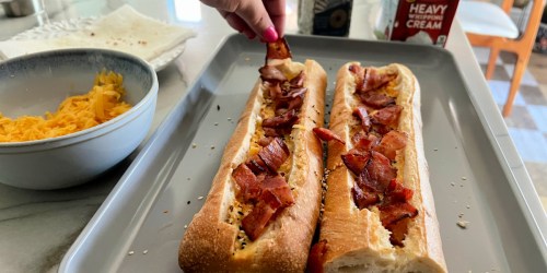 Make a Bacon & Cheddar Egg Boat as an Easy Breakfast or Dinner!