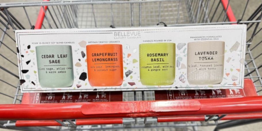 Bellevue Luxury Candles 4-Pack Only $19.99 at Costco | Nice Gift Idea!