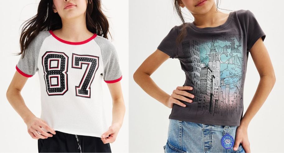 two models wearing girls limited too tops