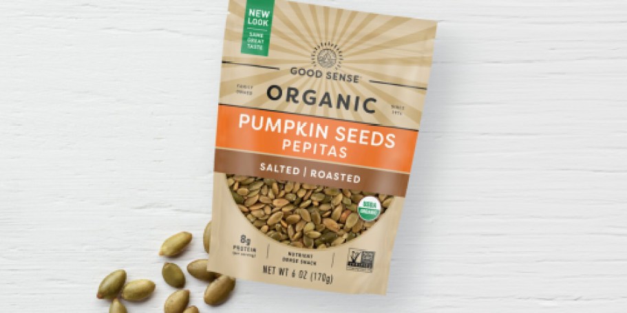 Good Sense Organic Pumpkin Seeds Bag Only $3.87 Shipped on Amazon (Regularly $9)