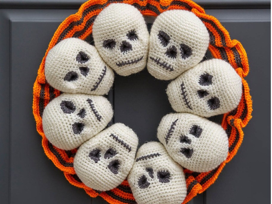 halloween crochet wreath